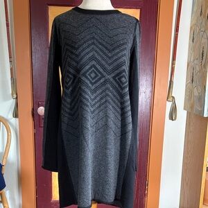 Prana Wool, Black and Gray  Dress